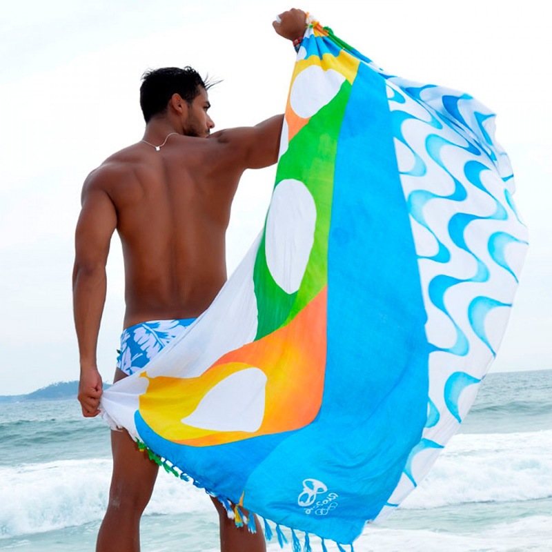 ボンフィン柄リオデジャネイロ【ブラジルカンガ】RIO DE JANEIRO