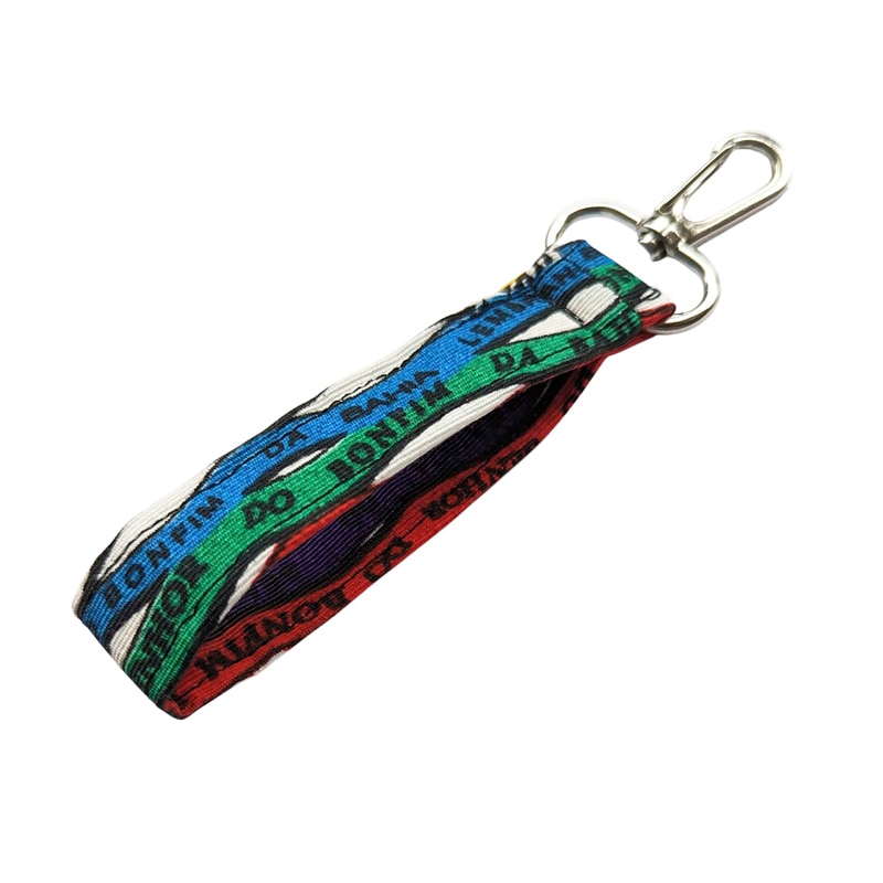 ボンフィン柄キーホルダー】BONFIM ストラップベルト ブルーマルチ