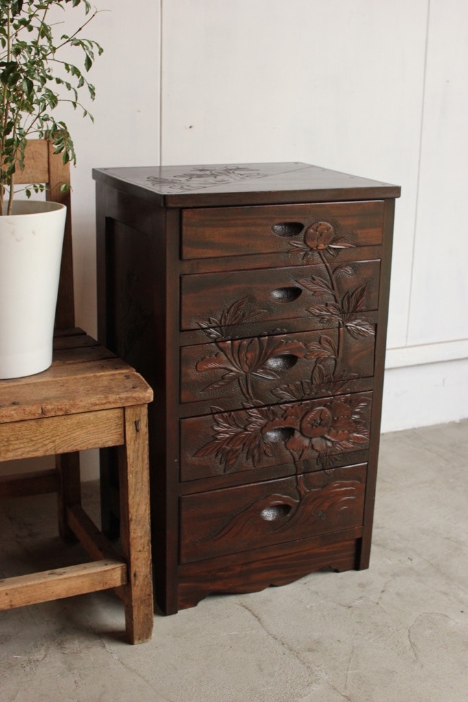 軽井沢彫小チェスト | 小物/その他,その他 - 古家具古道具 そうすけ