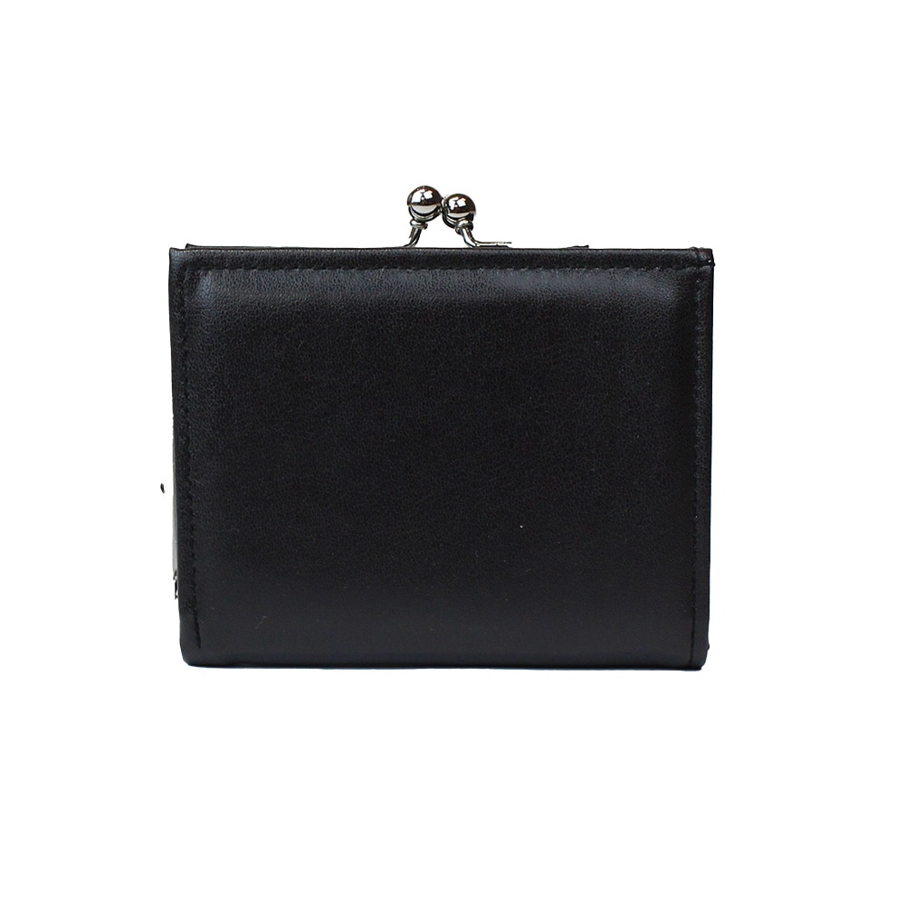 がま口 財布 / ツートンコンパクトウォレット black｜京都のがま口専門