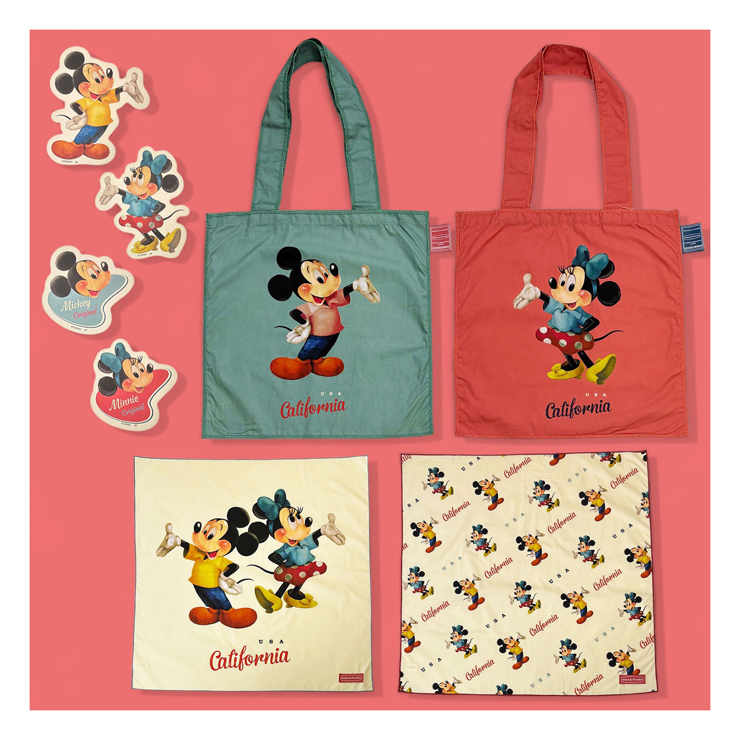 公式] Disney American Paradise キャラクターステッカー ミニーマウス