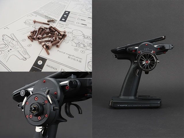 FUTABA 10PX用アルミスクリューセット(チタンカラー) Light weight