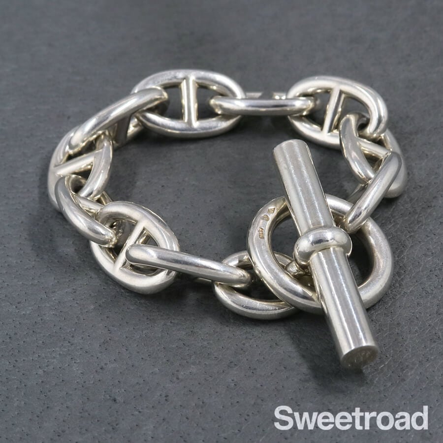 エルメス シェーヌダンクル チェーンブレスレット TGMサイズ