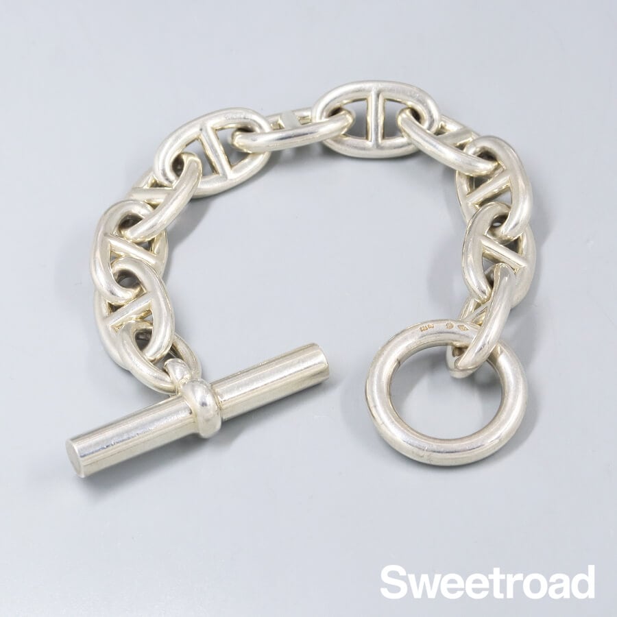 エルメス シェーヌダンクル チェーンブレスレット TGMサイズ