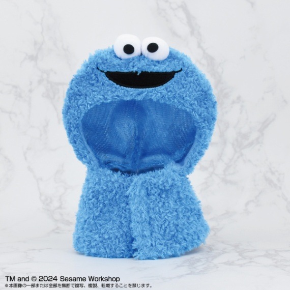 SESAME STREET】Chibiぬいのでこれーしょん ポンチョ クッキー