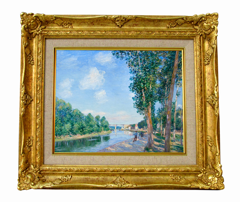 アルフレッド・シスレー サンマメス6月の日光 Saint-Mammès