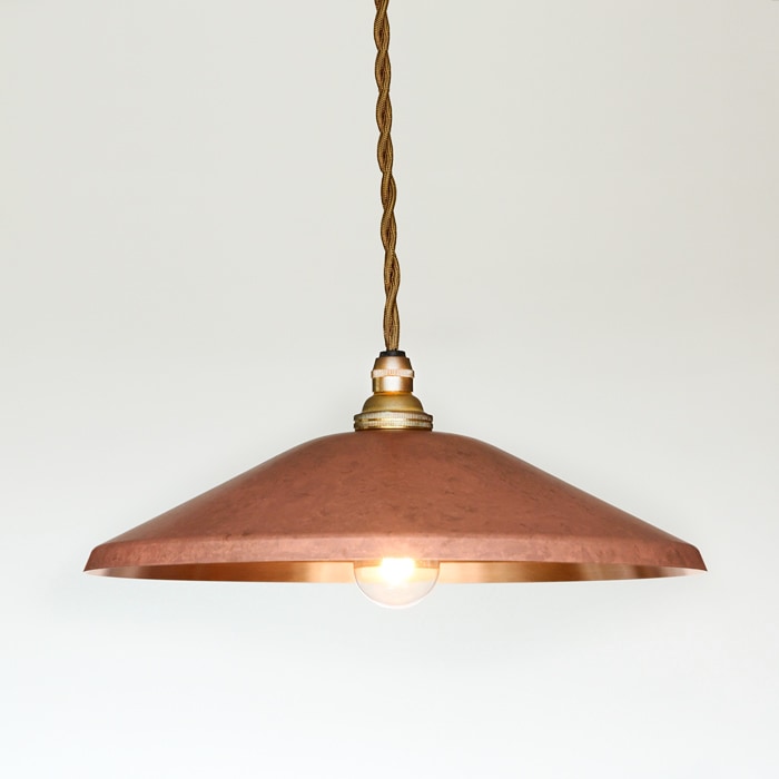 銅製じょうご　骨董　古道具　照明　japan vintage ペンダントライト 銅の漏斗 ペンダントライト ｜照明・ライト,ペンダントライト｜古家具