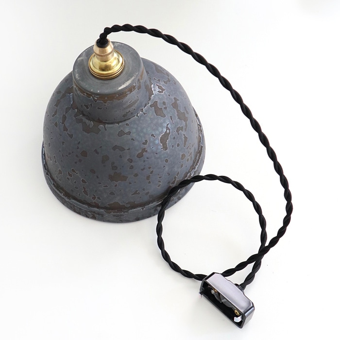 ONE KILN ペンダントランプ　S 丸型　灰釉