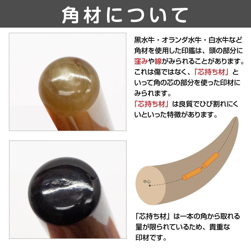 オランダ水牛 【個人実印・銀行印】 | 印鑑 | スタンプマート