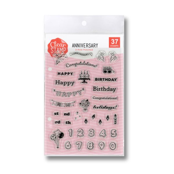 クリアスタンプシート／ANNIVERSARY | 【スタンプリップル】こどものか