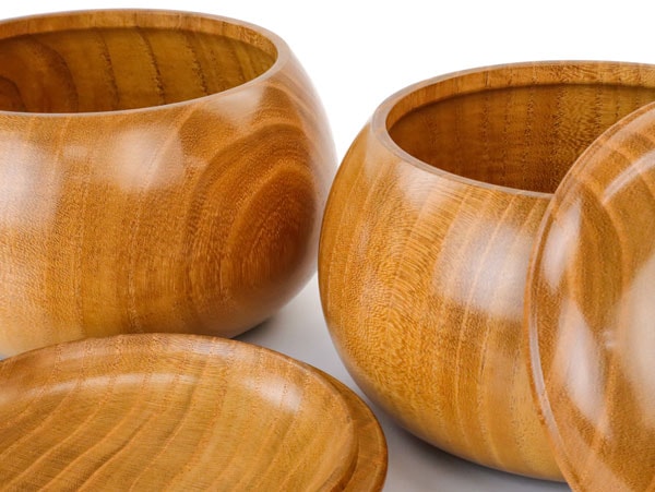 囲碁 高級木製碁笥 本桑 特大 ※熟練職人が造る高級碁笥の定番の煌