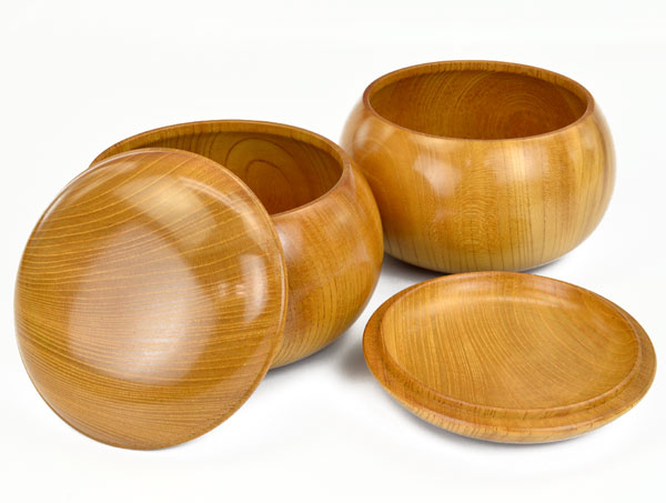 囲碁 木製碁笥 欅 特上 特大 ※蛤碁石36号まで収納可能 | 碁笥・碁笥箱