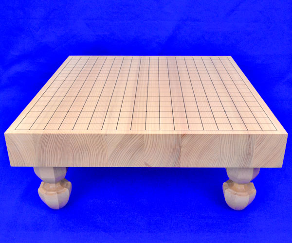 囲碁セット 国産桧2寸足付碁盤セット(ガラス碁石梅・栗碁笥大) | 足付