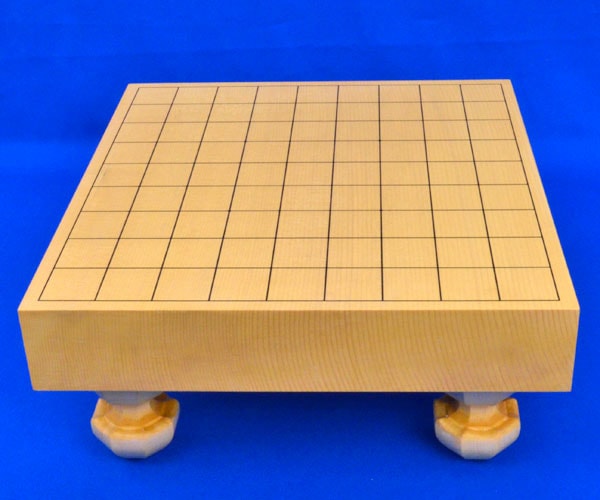 将棋セット 新かや2寸一枚板足付将棋盤セット(木製将棋駒白椿上彫駒