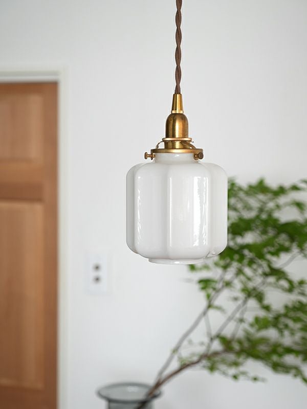 販売終了)ミルクガラスシェードランプ アーロットS 照明 ペンダント