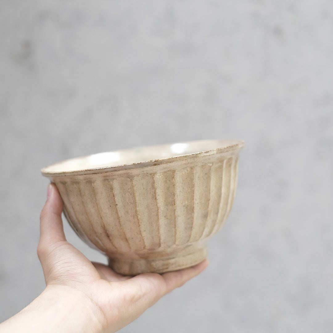 笠間焼【益子淳一】・しのぎそば丼/作家のうつわ どんぶり ラーメン鉢