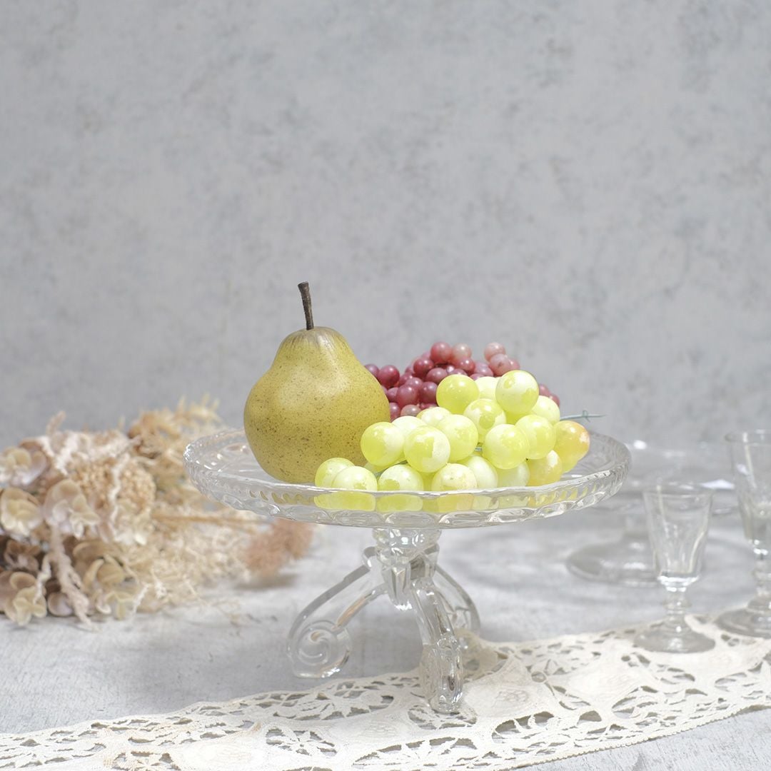 ヴィンテージケーキスタンド ガラスコンポート イギリスの通販