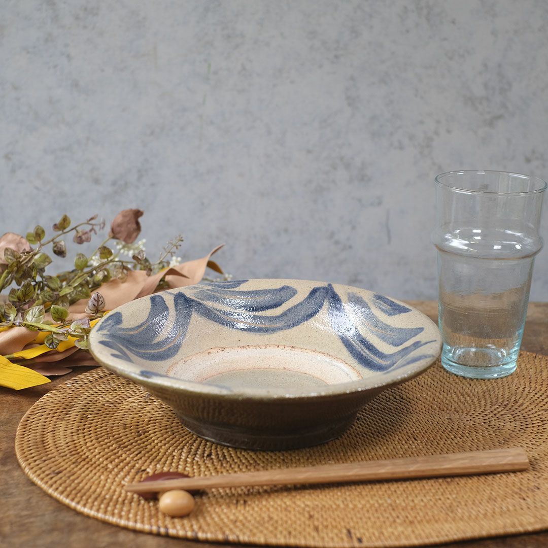 やちむん 沖縄 松田共司 7.5寸皿B 読谷村北窯 一点物 大皿 の通販