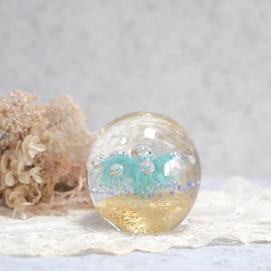 ヴィンテージガラスペーパーウェイト スコットランド 美しいガラス細工