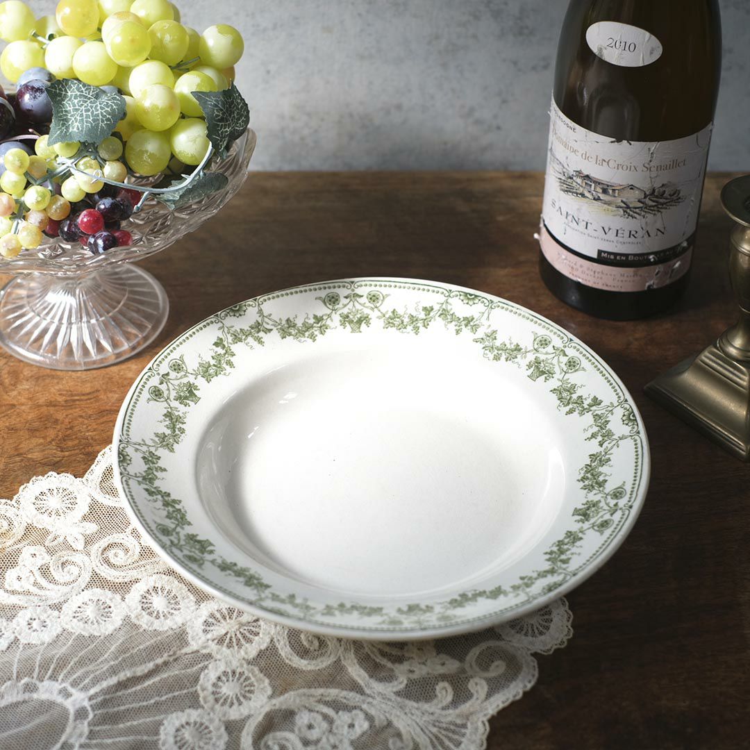 アンティーク皿 Sarreguemines（サルグミンヌ CHAMPAGNY フランス