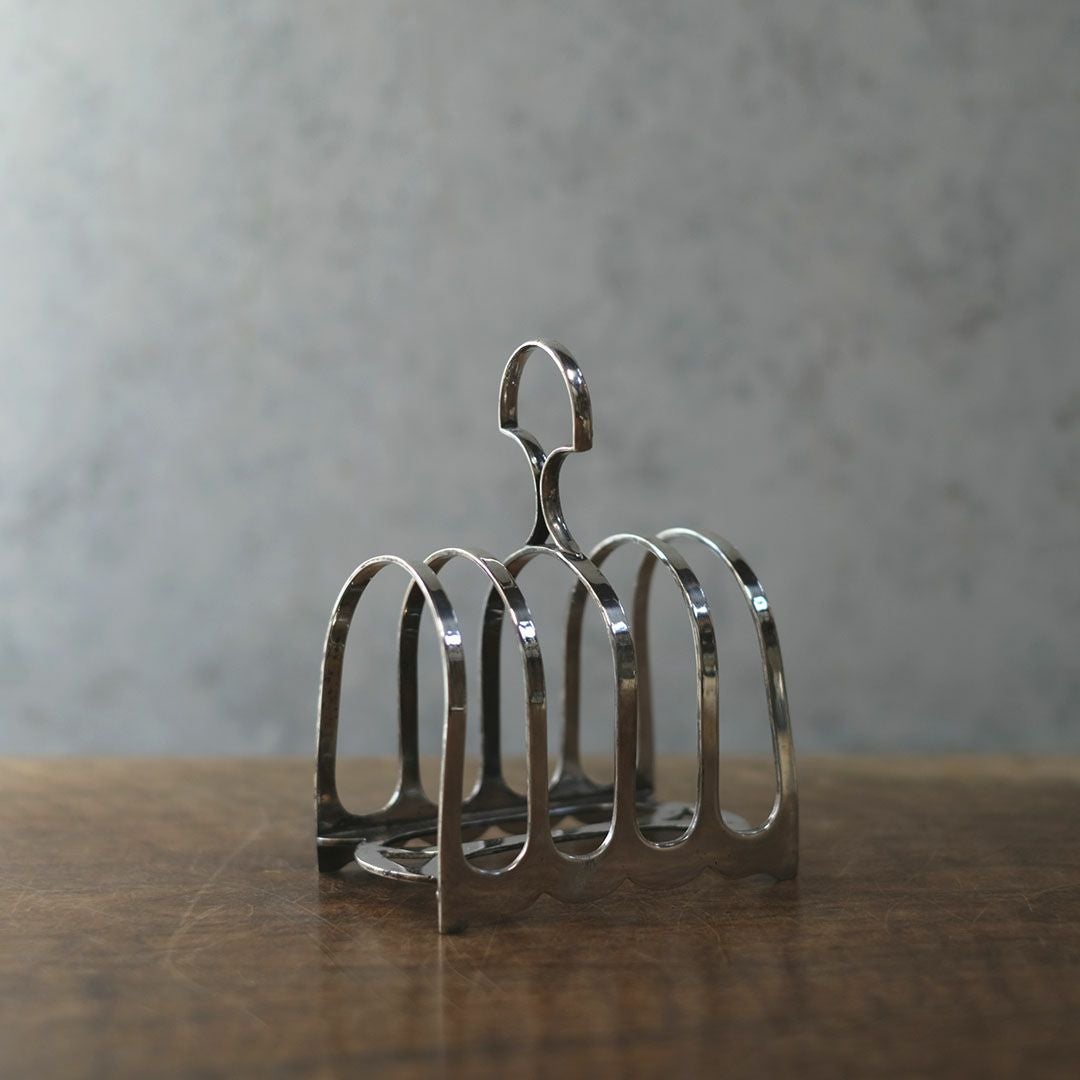 アンティークトーストラック シルバープレート 銀メッキ イギリスの