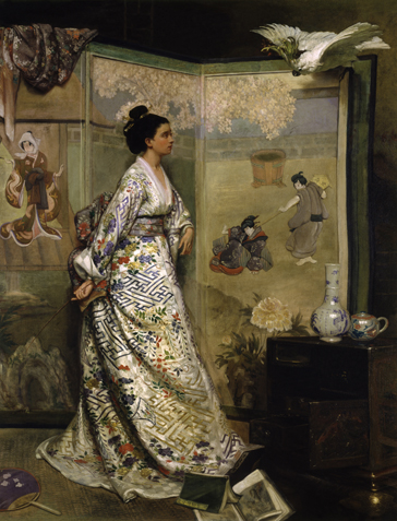 The Japanese fan, around 1865. | ギュスターヴ・レオナール・ド