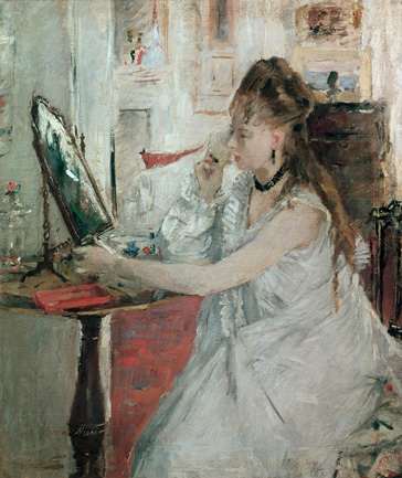 化粧する若い女 Young woman powdering her face, 1877. | ベルト