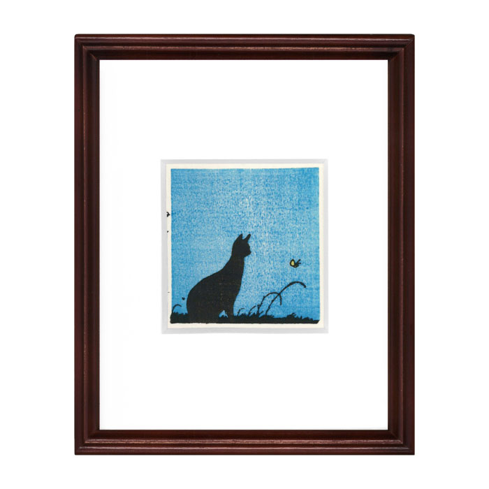 手摺り木版画「夢二のねこ」1柄入り A-2 | 岡山・瀬戸内グルメと特産品