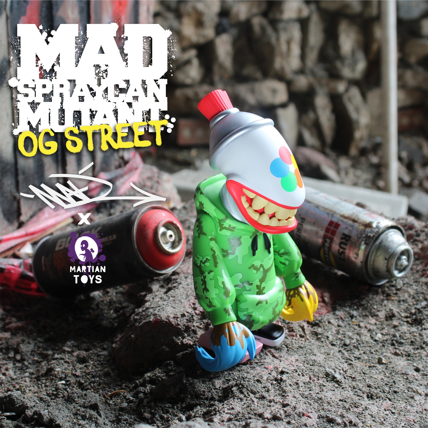 Mad Spraycan Mutant OG STREET by Jeremy MadL x Martain Toys