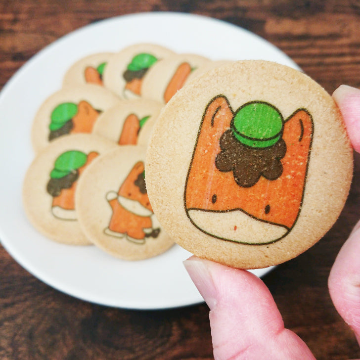 ぐんまちゃんプリントクッキー (個包装14枚入) リボン付き 群馬限定