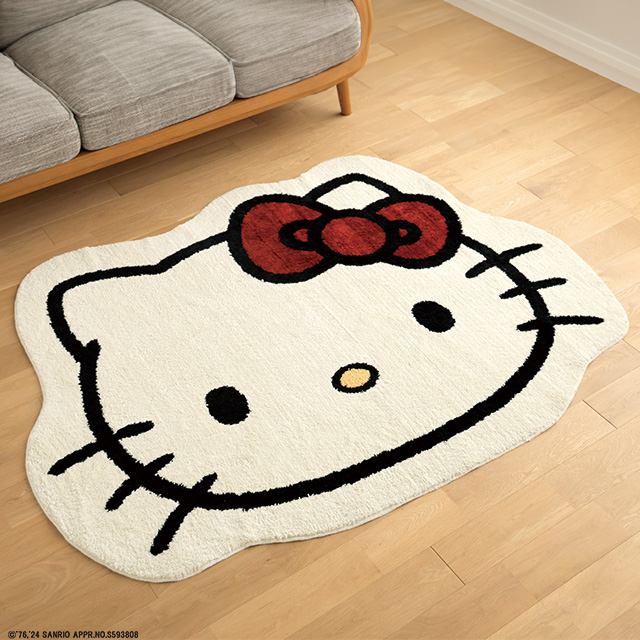 ☆ サンリオ ハローキティ ダイカットキティ タフトマット | タオル