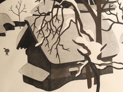 ヤフオク 【流】斎藤清 木版画 「WINTER IN AIZU」 - 香川県、四国