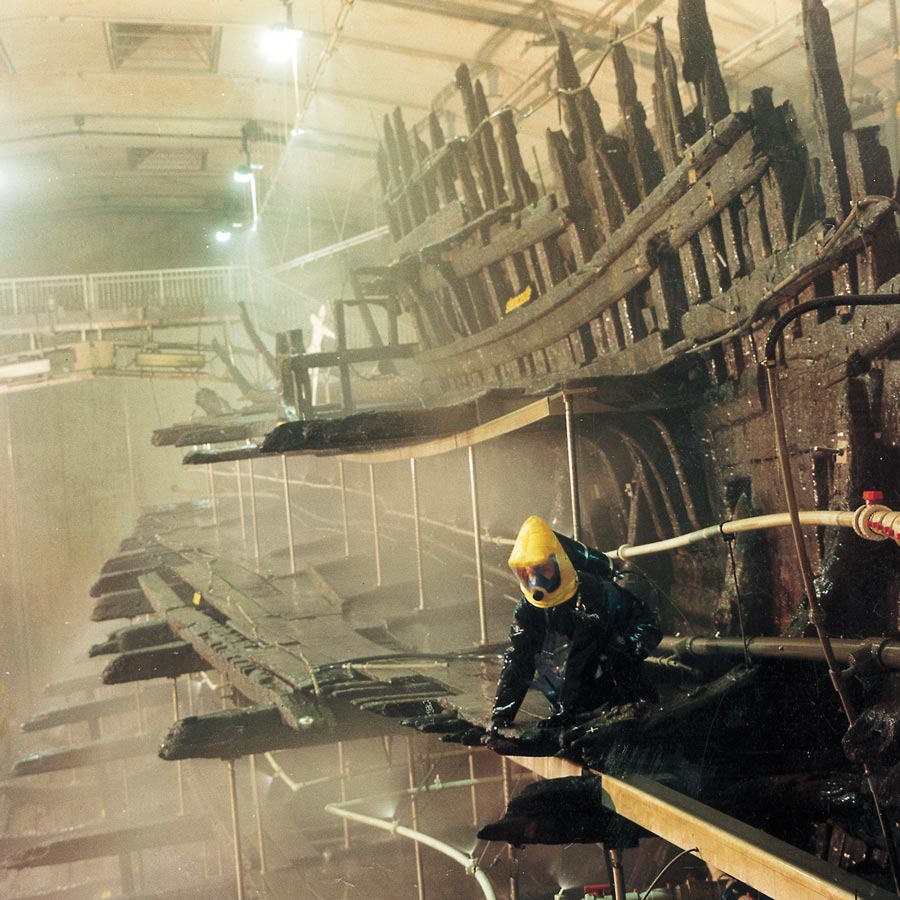 Conservation of the ship - Mary Rose