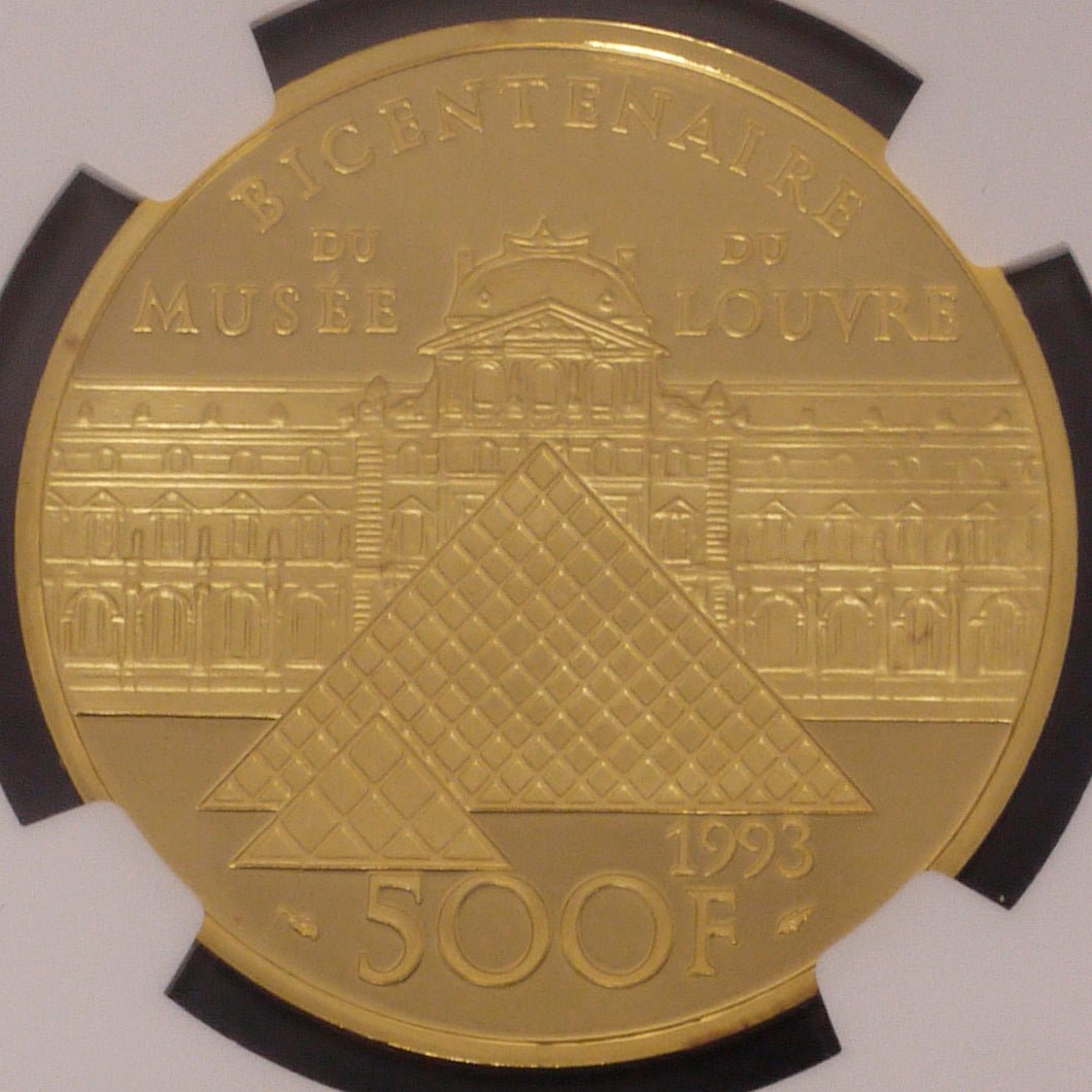 フランス 500フラン金貨 1993年 ミロのヴィーナス NGC PF69 ULTRA CAMO