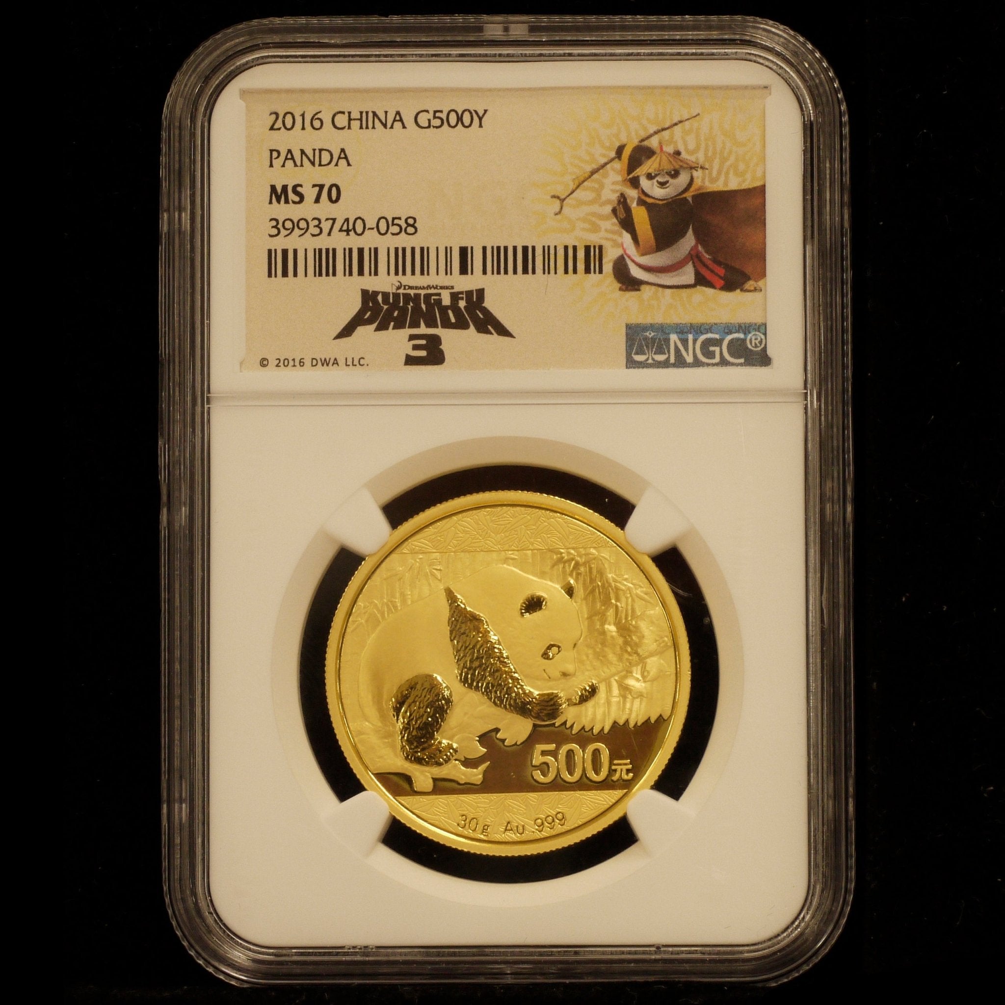 中国 500元金貨 2016年 パンダ NGC MS70 最高鑑定｜NJ BUYER'S MARKETPLACE