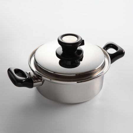 スタジオで使ってるお鍋シリーズ〉 全面3層 両手鍋 20cm – ABC Cooking