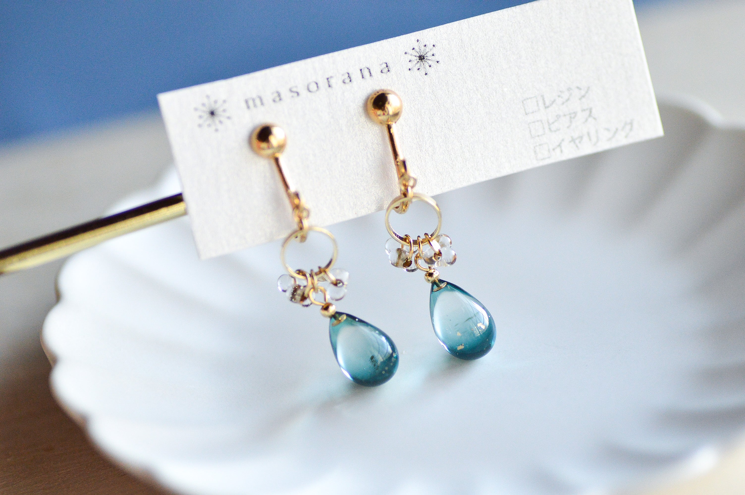 星灯の雫イヤリングorピアス – 宙フェス夜市