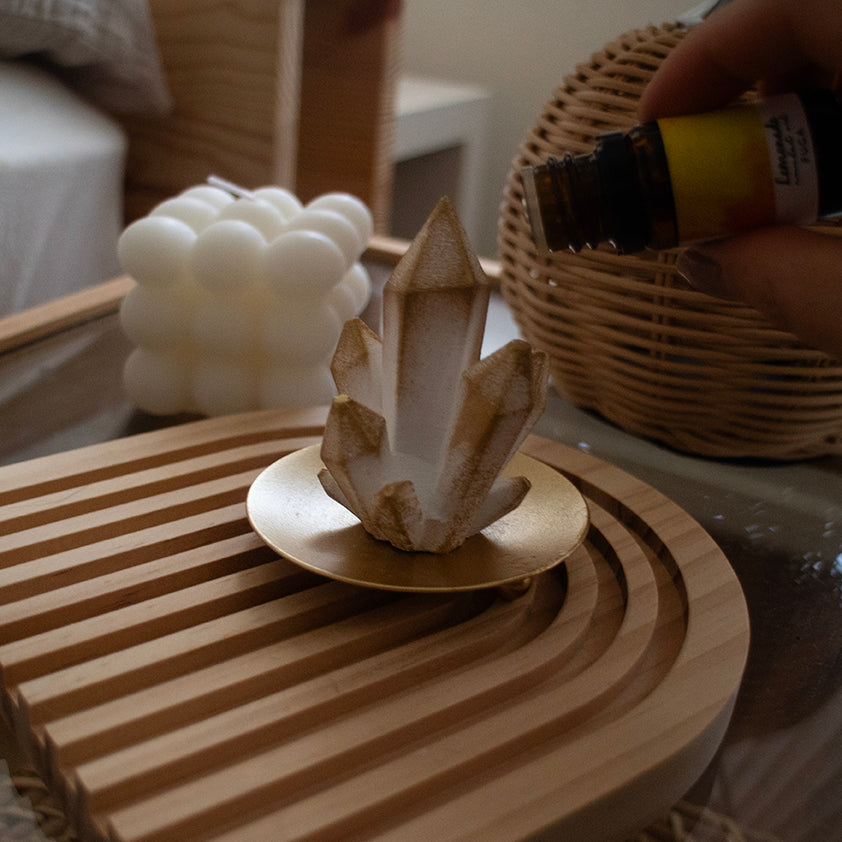 crystal aroma stone | クリスタルのアロマストーンオブジェ《香る