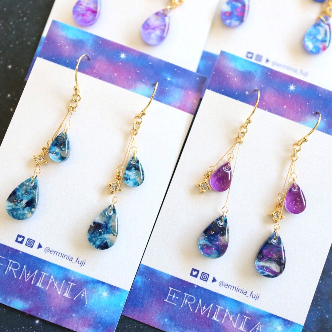 滴る雫のピアス／イヤリング – 宙フェス夜市