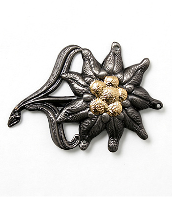 ドイツ BW(連邦軍) 山岳兵用 エーデルワイス章/メタル/実物・未使用