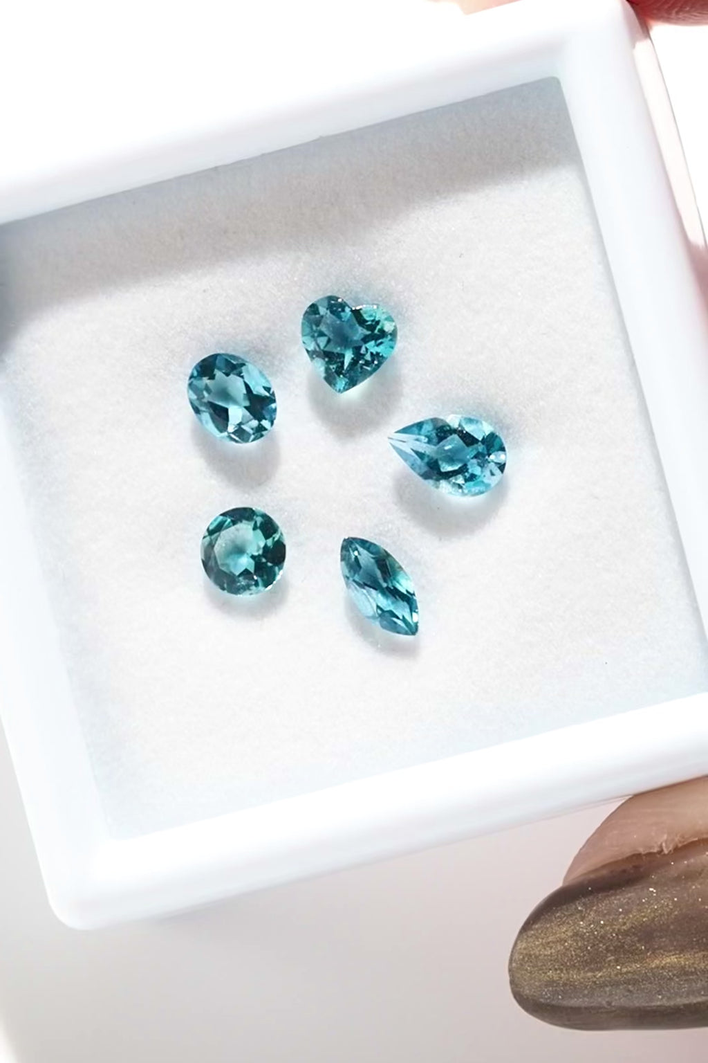 LIMITED出品】サンタマリアアクアマリン・ミックスシェイプ