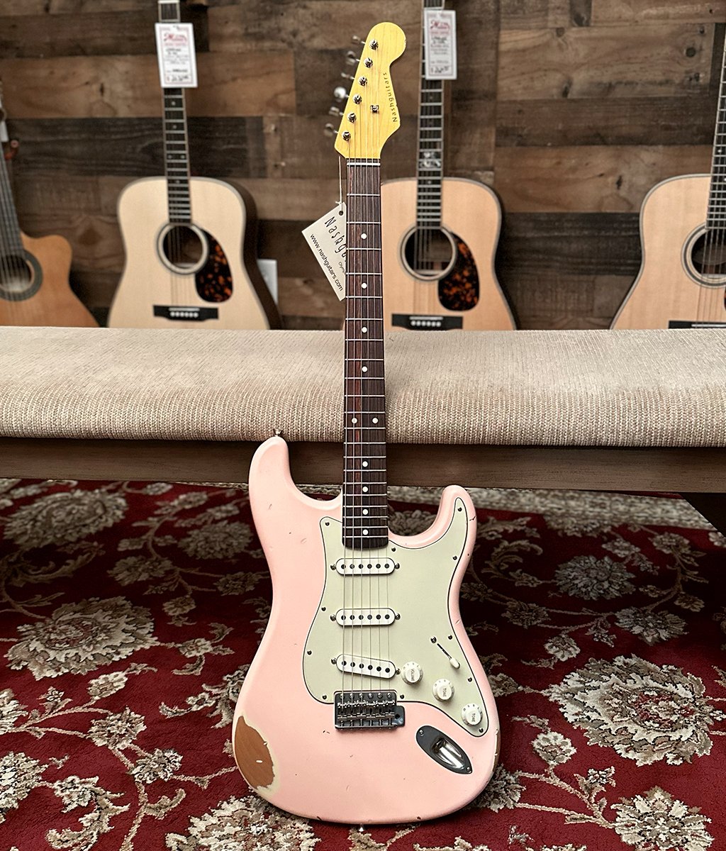 USED Nash S-63 Shell Pink Electric Guitar - Medium Aging