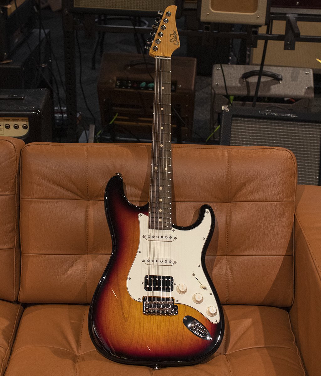 Suhr Classic S 3 Tone Burst Electric Guitar - with hard case