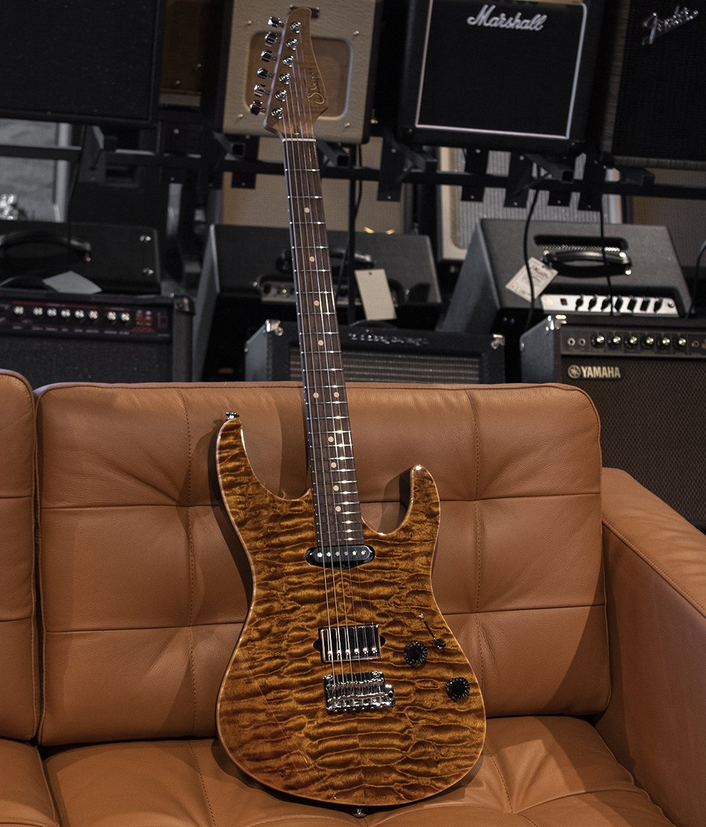 Suhr Modern Custom Root Beer Finish Electric Guitar - Quilt Maple