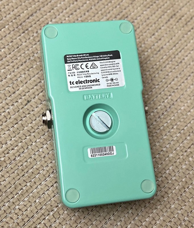 USED TC Electronic Pipeline Tap Tremolo Pedal w/ Tap Tempo
