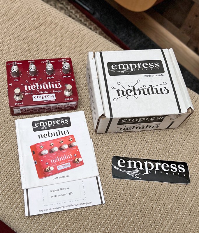 USED Empress Effects Nebulus Chorus, Vibrato & Flanger Pedal