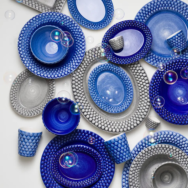 北欧のかわいい小皿 バブルスオーバルプレート20×17cm