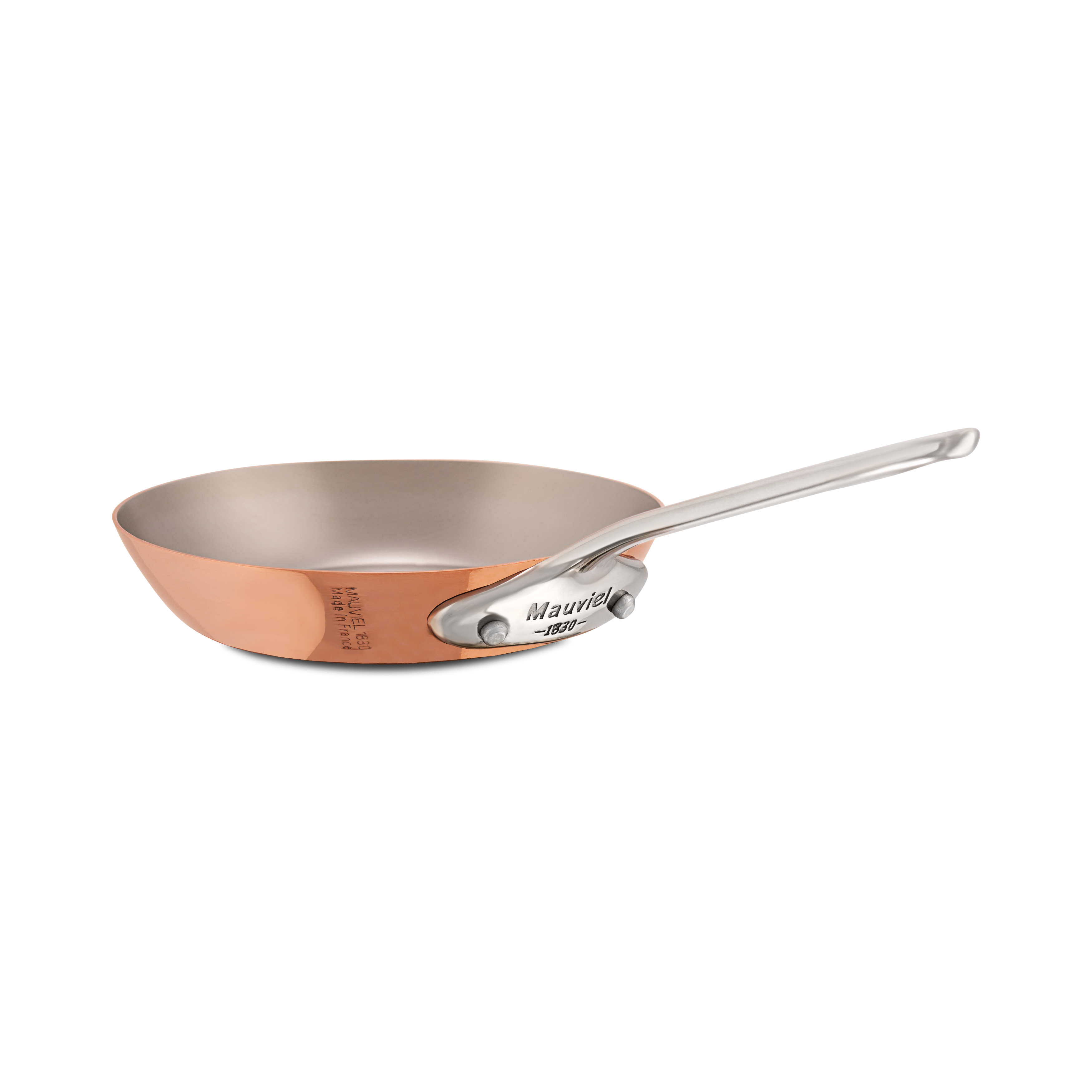 Mauviel M'MINIS Copper Round Frying Pan With Stainless Steel