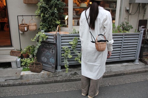 かご・バスケット・雑貨 - menui | 【柳×レザー 2wayミニかごバッグ】