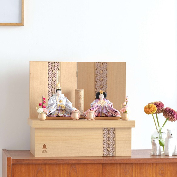 ひな祭りに飾りたい！コンパクトでおしゃれな壁掛けひな飾り｜Creema